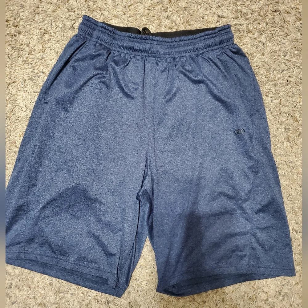 Leg3Nd Men's Blue Athletic Shorts With Pockets, Size: M - Picture 6 of 6
